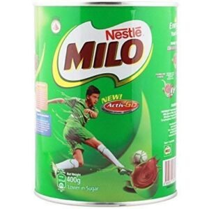 Ahuja Mart Nestle Milo Chocolate Malt Drink Powder – Energy Drink Mix with Activ-Go | High Calcium, Vitamins & Minerals | Instant Malted Beverage for Kids & Adults | 400g Pack