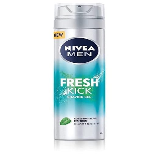 Ahuja Mart Nivea Men Fresh Kick Shaving Gel – Cooling Mint & Cactus Water | Smooth Glide, Freshness Boost, Ultra Comfort Shave | 200ml Grooming Essentials for Men