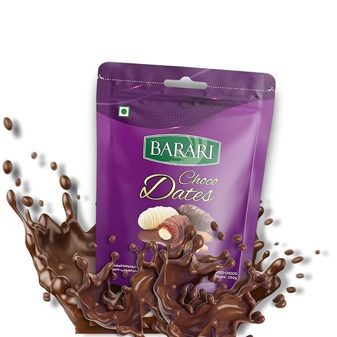 Ahuja Mart Premium Christmas Choco Dates 500G – Assorted Milk Chocolate Coated Dates with Almonds | Festive Gift Pack | Holiday Special Choco Treats | Rich, Creamy & Crunchy | Ideal for Christmas Gifting & Celebrations - Image 6