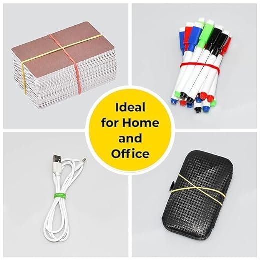 Ahuja Mart Premium Multi-Color Rubber Bands for Kids & Adults 1KG – Strong, Stretchable, Soft Elastic Bands for Hair Styling, Craft Work & Daily Use | Durable Loom Bands for Girls | Assorted Color Elastic Pack - Image 3