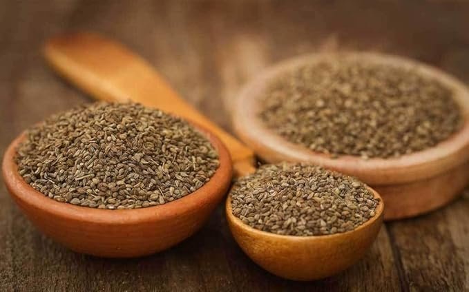 Ahuja Mart Organic Ajwain Seeds 500G – Pure & Natural Carom Seeds for Cooking, Digestion, Tadka, Snacks & Herbal Home Remedies | Premium Quality, Aromatic & Hygienically Packed
