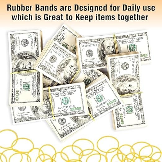 Ahuja Mart Premium Multi-Color Rubber Bands for Kids & Adults 1KG – Strong, Stretchable, Soft Elastic Bands for Hair Styling, Craft Work & Daily Use | Durable Loom Bands for Girls | Assorted Color Elastic Pack - Image 6