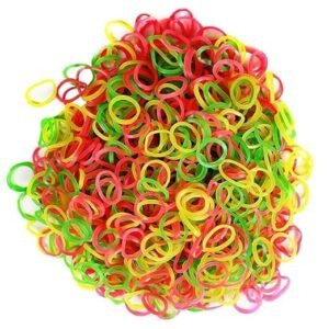 Ahuja Mart Premium Multi-Color Rubber Bands for Kids & Adults 1KG – Strong, Stretchable, Soft Elastic Bands for Hair Styling, Craft Work & Daily Use | Durable Loom Bands for Girls | Assorted Color Elastic Pack