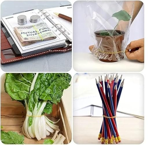 Ahuja Mart Premium Multi-Color Rubber Bands for Kids & Adults 1KG – Strong, Stretchable, Soft Elastic Bands for Hair Styling, Craft Work & Daily Use | Durable Loom Bands for Girls | Assorted Color Elastic Pack - Image 4