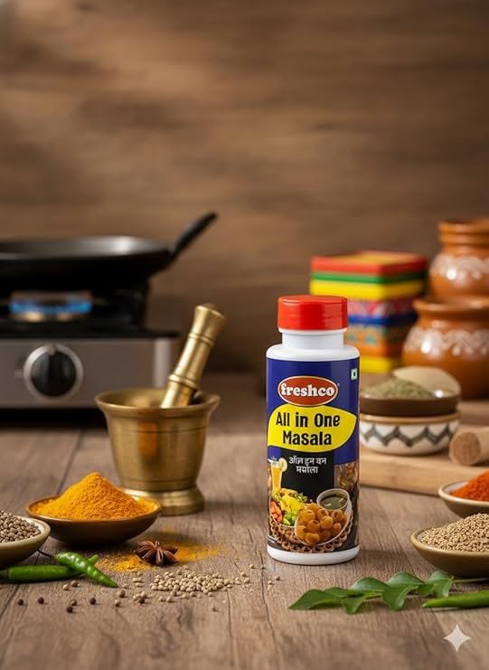 Ahuja Mart All-in-One Masala 150G – Premium Multi-Purpose Spice Blend for Curries, Vegetables, Snacks & Everyday Cooking | Aromatic, Flavor-Rich, Versatile Indian Masala Powder