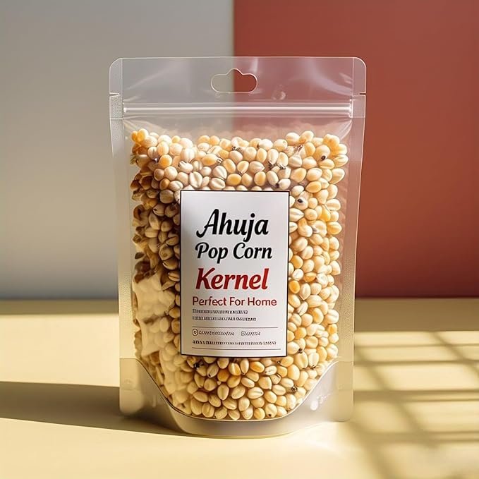 Ahuja Mart Premium Popcorn Kernels 1KG– High-Quality Golden Maize for Extra-Crispy Homemade Popcorn | Big Fluffy Pops | Clean, Hygienic & Non-GMO Corn for Microwave, Cooker & Air Popper - Image 2