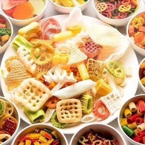 Ahuja Mart Premium Assorted Fryums 1KG– Multicolour Ready-to-Fry Snacks in Fun Shapes | Crispy, Light & Delicious Fryums for Kids and Family | Perfect for Parties, Tiffin & Evening Snacks