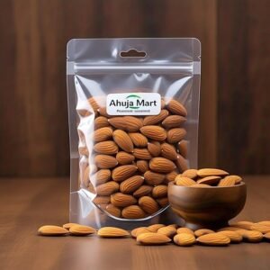 Ahuja Mart Premium Almonds –250G | Fresh & Crunchy Whole Almond Nuts | High-Protein, Fiber-Rich Dry Fruits | Healthy Snacking & Cooking | Hygienically Packed California-Grade Almonds