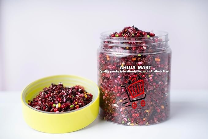 Ahuja Mart Premium Sweet Mukhwas Mix 300G – Traditional Colorful Mouth Freshener in Hygienic Jar | Refreshing After-Meal Digestive, Sweet & Crunchy Saunf Mix | Restaurant-Style, Authentic Indian Mukhwas