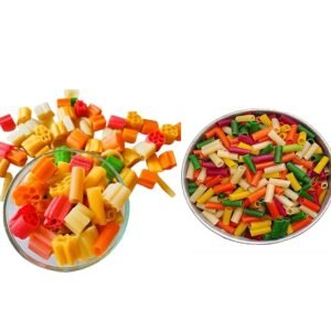 Ahuja Mart Premium Multicolor Fryums 1KG– Assorted Raw Fry Snack Pellets for Frying & Air-Frying | Crispy, Tasty Ready-to-Fry Snacks for Kids & Parties | Mixed Shapes & Vibrant Colors