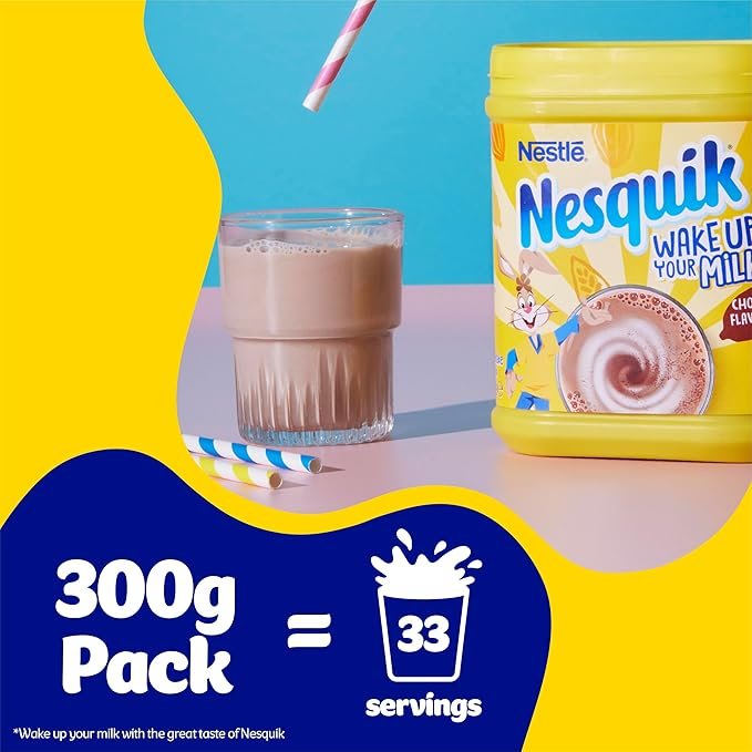 Ahuja Mart Nesquik Chocolate Milkshake Mix 300g – Rich & Creamy Instant Milk Drink Powder | Vitamin Enriched | Perfect for Kids & Adults | Quick Breakfast Milk Booster - Image 6