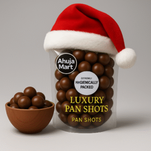 Ahuja Mart Luxury Pan Shots 1KG – Christmas Special Edition | Premium Hygienically Packed Paan Shots | Festive Chocolate-Coated Paan Balls for Gifting & Celebrations | Holiday Sweet Treat | 100% Fresh & Flavorful