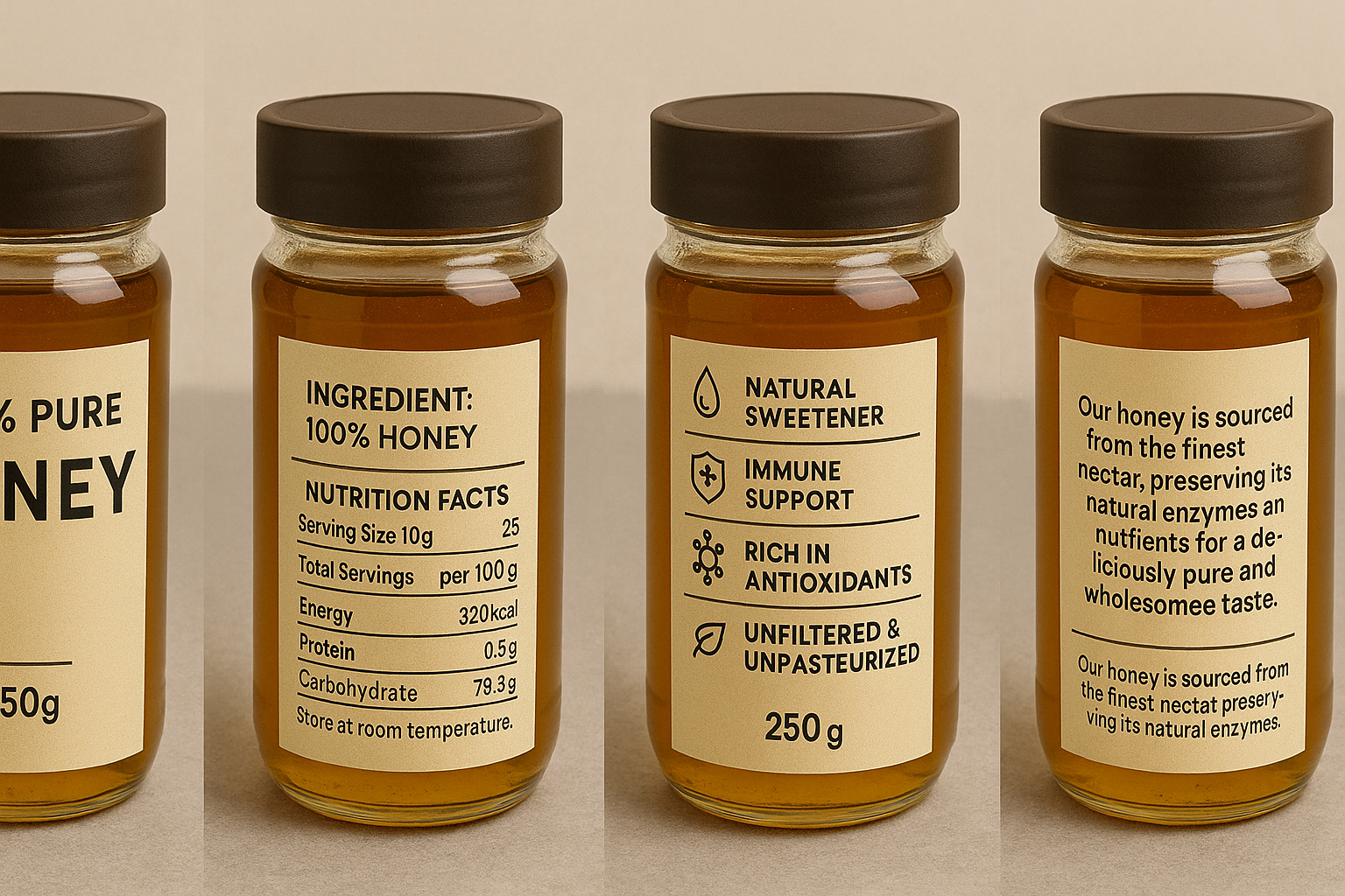 Ahuja Mart Premium Honey 1kg – 100% Pure & Natural, Raw Unprocessed Honey | No Additives | Rich Taste & Aroma | Healthy Sweetener for Daily Use - Image 4