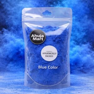 Ahuja Mart Blue Color Powder 200g – Premium Holi Gulal,| Herbal Gulal, Fine & Vibrant Festival Color, Hygienically Packed, Safe for Celebrations & Decorations